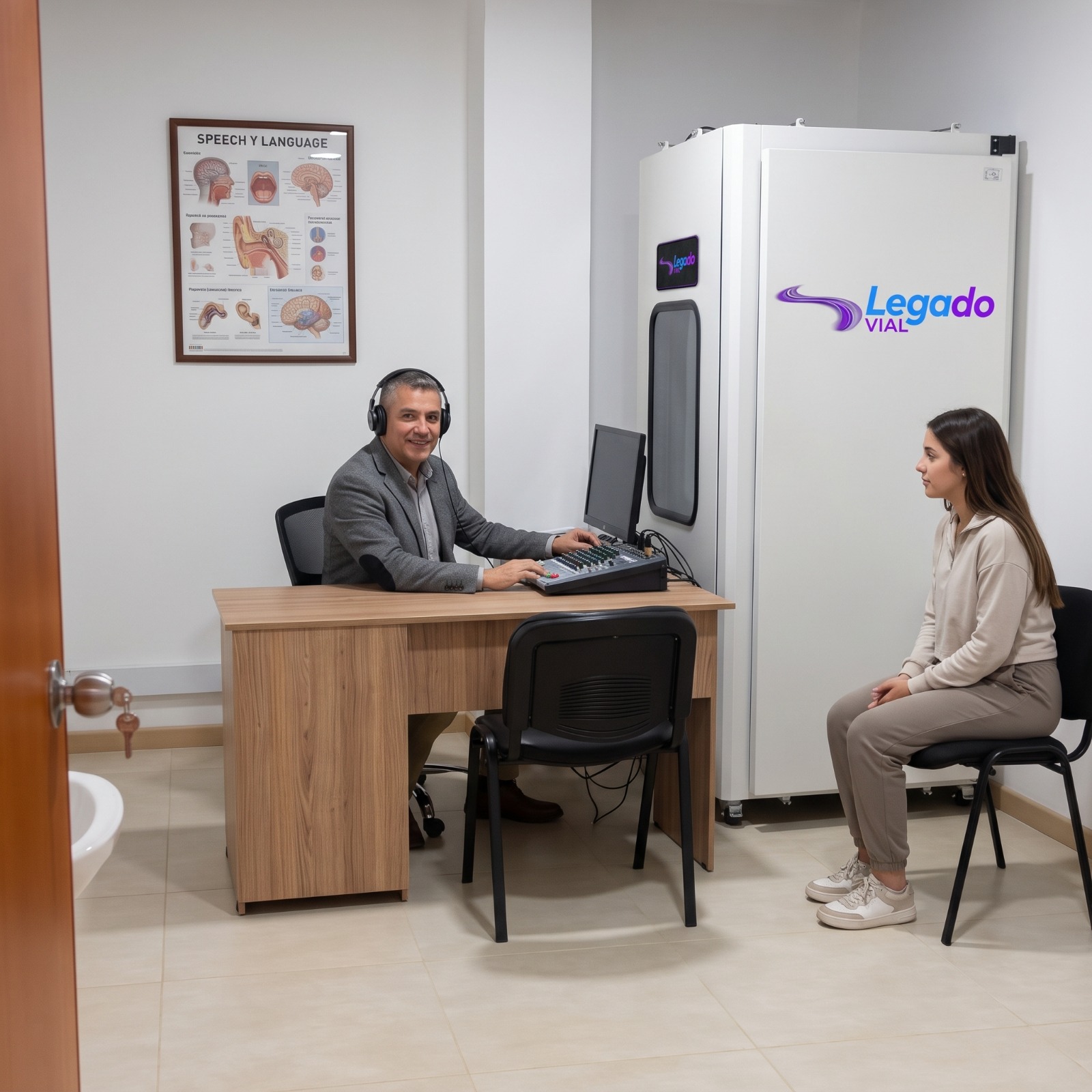 Examen de Audiometría en Cabina